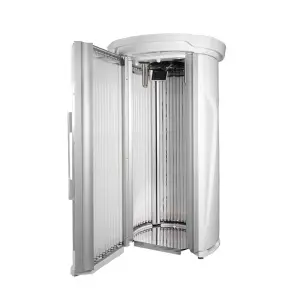 Vertical UVB Solarium Machine Whole Body With Bluetooth Sauna Tanning Bed