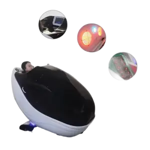 Oxygene Chamber Infrared Sauna Capsule With Ozone Slimming Wrap Sauna Spa Capsule Red Lights Acrylic Beauty Salon