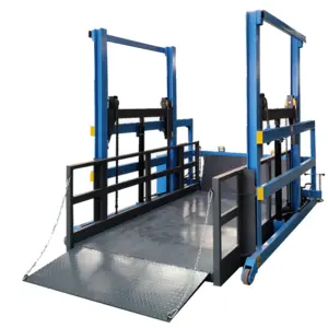 3 Tons Portable Stainless Steel Electric Lift Tables Platform Dock Motor Pump Mobile Loading & Unloading Elevator
