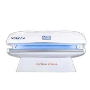 Indoor Sunbed Solarium Lying Style Tanning Beds Horizontal 2400W Tanning Machine