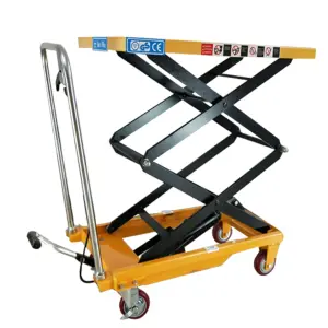 1m 3m 2 Tons Electric Lifting up Table Small Mini Manual Mechanism Scissor Hand Hydraulic Lift Platform