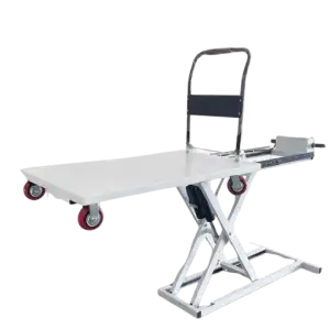 Custom Movable Cargo Loading Electric Lift Scissors Platform Trolly Hand Manual Lift Table