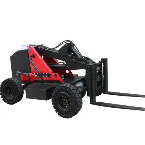 Electric Portable Tank Stand Foldable Warehouse Hydraulic Lift Loading Unloading Truck with Forklift Attachments