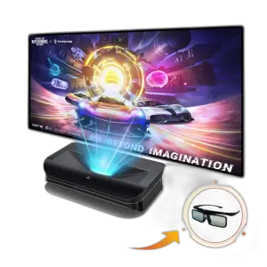 AWOL 3000 3500 Pro Ultra Short Throw 4K Laser Projector Projeteur Theater Video Projector HDR10+ 3D Triple Laser 4K Projector