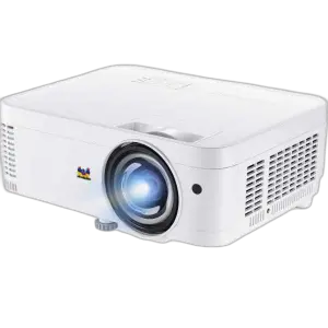 PS501W Short Focus Projector Conference Room Office Classroom Desktop Mounted Projector 3500 Lumens
