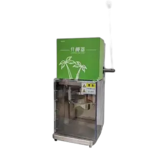 Compact Electric Coconut Opener Machine Efficient for Fresh Coconuts with Meat Removal Feature