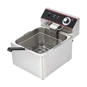 Commercial Stainless Steel Deep Fryer for French Fries and Potato Chips Electric or Gas Source