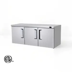 Commercial Undercounter Kitchen Machines Stainless Steel 3-Door Air-Cooling Single-Temperature Kitchen Machines