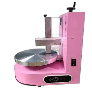 Youdo Machinery Electric Automatic Rotation Cake Turntable Cake Decorating Machine Cream Frosting Flatening Machine