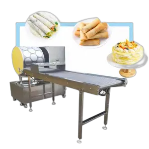 Double Side Heating Crepe Cake Thousand Layer Cake Maker Machine Spring Roll Wrap Maker Machine