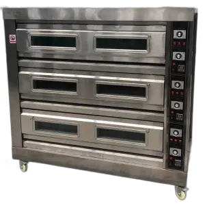 3 Deck 9 Tray Commercial Cake Making Machine  Electric Bread Bakery Oven