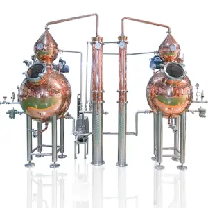 Gin Stills Vodka Distiller Wine Brandy Whisky Rum Copper Reflux Steam Distilling Column Equipment