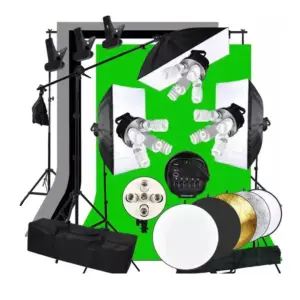 Full Set Photography Kit Photo Studio Soft Box Light 5070 Background Stand Frame Backdrop Tripod Stand Reflector with Carry Bag