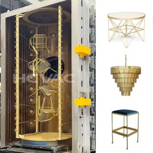 PVD Plasma Vacuum Chrome, Titanium Plating Machine for Metal Sheet Furniture,glass