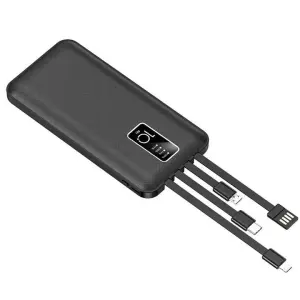 20000 Mah Power Bank with Built-in Cable