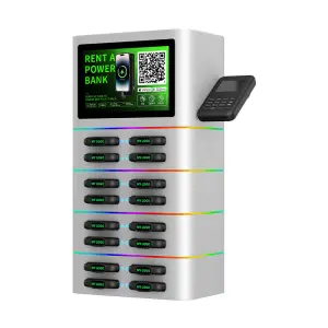2025 Trending Mobile Charging Station High Capacity Portable Charger Power Bank Vending Machine for Hotel Power Bank Rental
