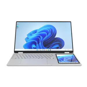 2025 Model HL156D Dual Screen 15.6-Inch+ 7-Inch Touch 1TB SSD RAM16GB/32GB Intel Celeron N100 Processor Business Laptop