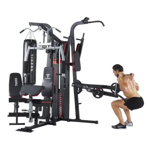 Home Multi Functional 4 Station Gym Fitness Equipment Strength Training Machine