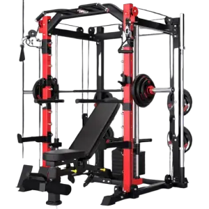 Manufacture All-in-One Unisex Home Gym Equipment Multi-Function Smith Machine for Squat Rack and Weight Lifting