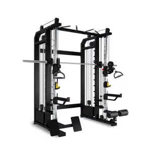 Multi Functional Trainer Barbell Rack Gym Commercial Squat Rack Fitness Equipment Multi Smith Machine
