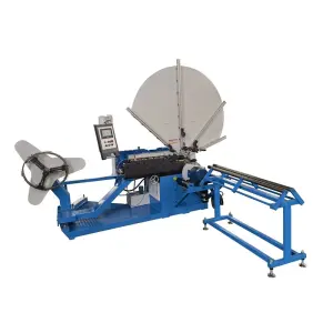 Hvac HCY-1.5 Auto Spiral Duct Making Machine Automatic Galvanized Angle Steel Round Pipe Forming Machine