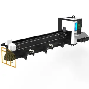 3000W 6000W 12000W CNC Fiber Metal Tube Laser Cutting Machine for Round Pipe Square Tube Steel Angle Steel Elliptic Tube