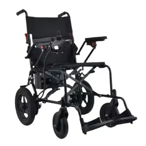 Anti-fall Silent Electric Wheelchair for Elderly Mobility Scooter, Foldable Lightweight Wheelchair for Disabled