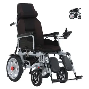 Electric Wheelchair Joystick Folding Electric Wheelchair Elderly Disabled Wheelchair