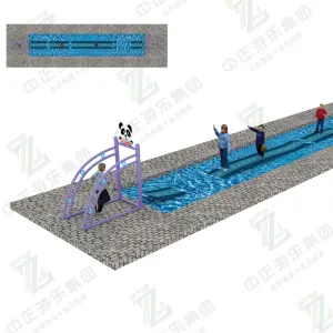 Large Metal Water Park Challenge Ride Scenic Area Water Slide for Home or Sea Vacation Amusement Equipment for Beach