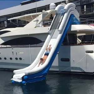 Floating Inflatable Yacht Water Slide for Flyboat Slide for Yacht Play Equipment Inflatable Water Slide