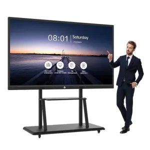 65/75/86/100 Inch 4K Display Interactive Smart Board Digital Touch Screen Flat Panel for School Teaching Interactive Boards