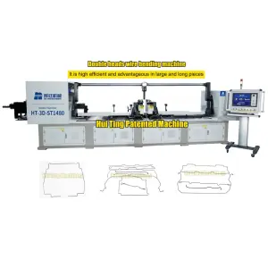 HuiTing Patent 14Axis 3-8mm Double Head 3D CNC Bending Machine Long Pieces High Efficiency Other Bending Machine and Wire Bender