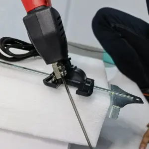 Small OEM MOQ Air Cooled DIY Grooving Cutting Electric Heated Knife EPS EVA Sponge Thermal Foam Cutter Machine