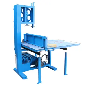 Small Vertical Upright Cutting Machine for Foam Efficient Eva Pu Foam Cutter with Core Motor Component