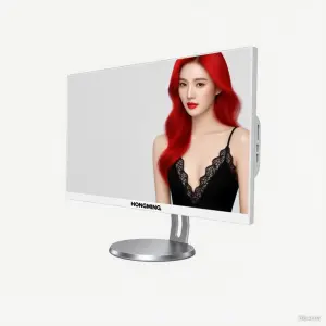 2025 All-in-one desktop computer with a 21.5/23.8/27-inch full-view screen in black and white.