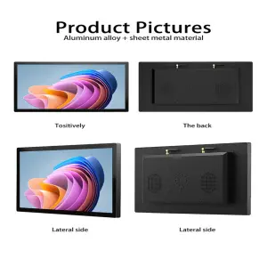 12.1 Inch Industrial All in One PC Touch Screen Computer Capacitive Touch Screen With Windows for Smart Factories