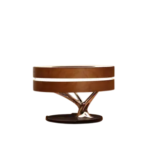 Wireless Charger Table Lamp with Alarm Clock TWS Speaker Light Dimming Bedside Table Lamp with Wireless Charger