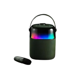 Rainbow Portable Speaker Home Audio Player Karaoke Machine Atmosphere RBG Light Bluetooth Speaker With Mic