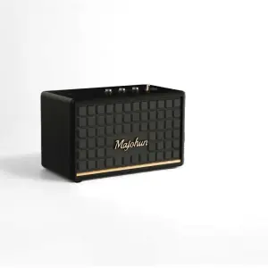 Portable Handheld Wireless Wooden Bluetooth Speaker Desktop Ornaments Subwoofer Retro Style Home Audio