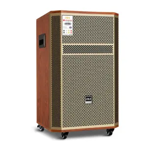 Arrival 15 Inch Portable Wood Wireless Trolley Subwoofer With Bluetooth Mini Audio Speaker Outdoor Activities