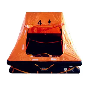4 Persons Throw-overboard Type Inflatable Life Raft for Yacht