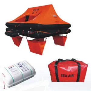 Small ISO 9650 Life Raft 4-person Yacht Bag 2<24 Hours