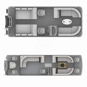 DIY Luxury Aluminium Tritoon Mini Pontoon Boat with Motor Sports Fishing Fiberglass for Ocean Waters Pontoon Boat