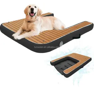 Eco-friendly PVC Dog Pool Dog Ramp Float Air Water Docks Inflatable Floating Platform Dog Floating Ramp for Boats