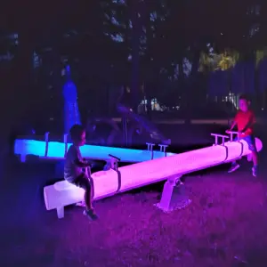 SENZHAO Seesaw Custom Outdoor Park Landscape Street Decoration Waterproof Plastic LED Teeter Totter