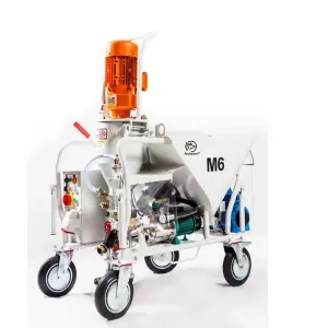 High Efficiency M6 Electric Plaster Machines Durable with 100L Hopper and Used Condition Available
