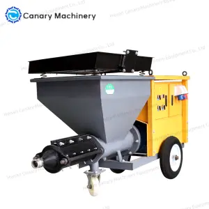 511 Automatic Mortar Gypsum Cement Wall Plaster Machine 38mm Mortar Spray Machines with Pump and Motor Core Components