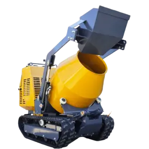 Trackd Self Loading Portable Mini Dumper Movable Diesel Gasoline Concrete Mixer Machine for Construction