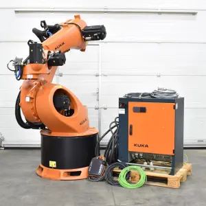 KUKA KR 300-2 PA 5 Axis Robot Arm Palletizer Industrial Robot With Linear Rail Robot Track