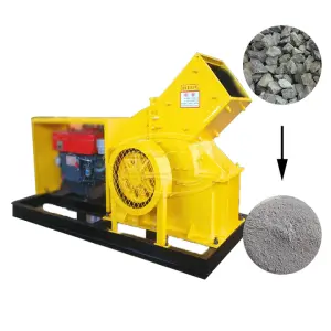Limestone Hammer Crusher Machine ShunZhi Granite Rock Crushing Concrete Powder Making Grinding Mobile Stone